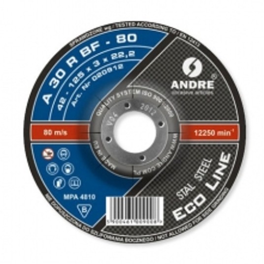 ŚCIERNICA 42 - 180 X 3,0 X 22,23 A24RBF - 80 METAL -zdjęcie numer 1