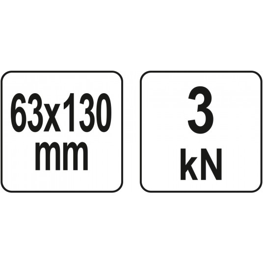 ŚCISK C GŁĘBOKI 63 X 130 MM /2,5X5" -zdjęcie numer 3