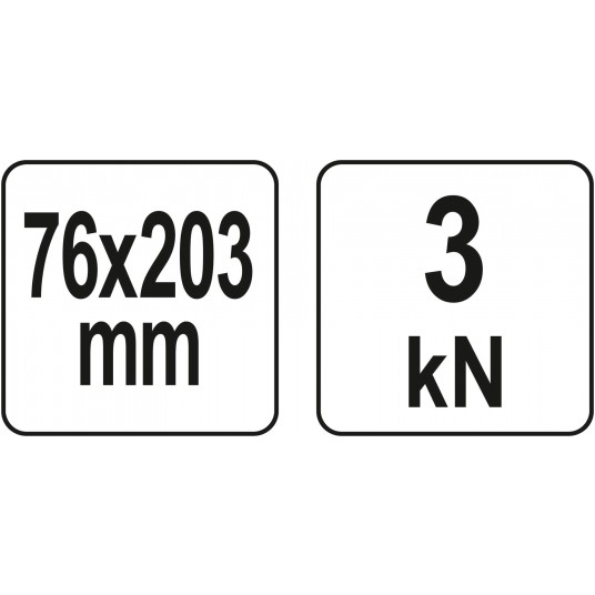 ŚCISK C GŁĘBOKI 76 X 203 MM /3X8" -zdjęcie numer 3