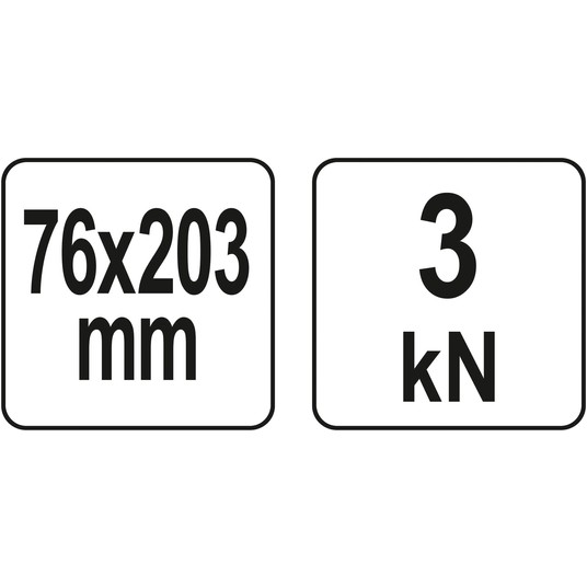 ŚCISK C GŁĘBOKI 76 X 203 MM /3X8" -zdjęcie numer 3