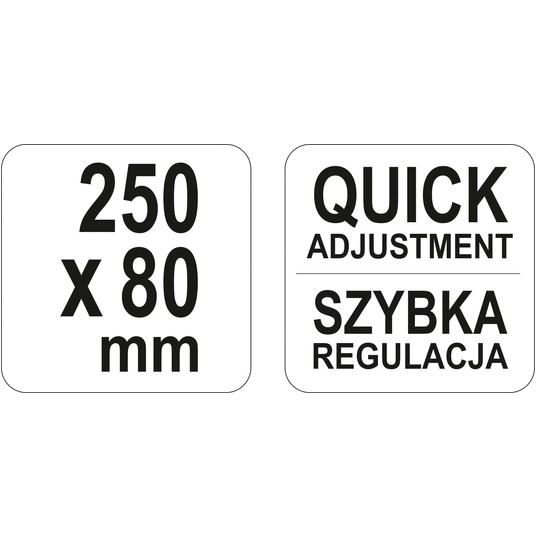ŚCISK STOLARSKI KUTY 250 X 80 MM -zdjęcie numer 4