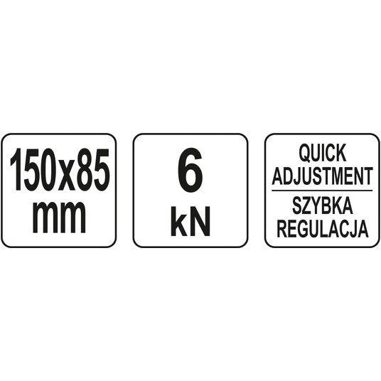 ŚCISK TYP C 150x85M Z SZYBKIM PRZESUWEM -zdjęcie numer 3