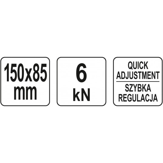ŚCISK TYP C 150x85M Z SZYBKIM PRZESUWEM -zdjęcie numer 3