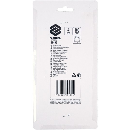 ŚCISKI SPRĘŻYNOWE 100 MM. KPL. 4 SZT. -zdjęcie numer 5