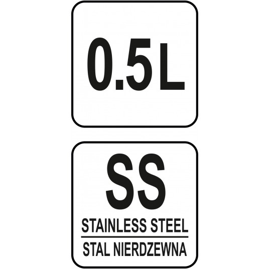 SHAKER DO KOKTAJLI 500ML SS -zdjęcie numer 3