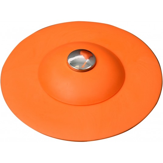 SILIKONOWY KOREK Z SITKIEM POMARAŃCZOWY -zdjęcie numer 1