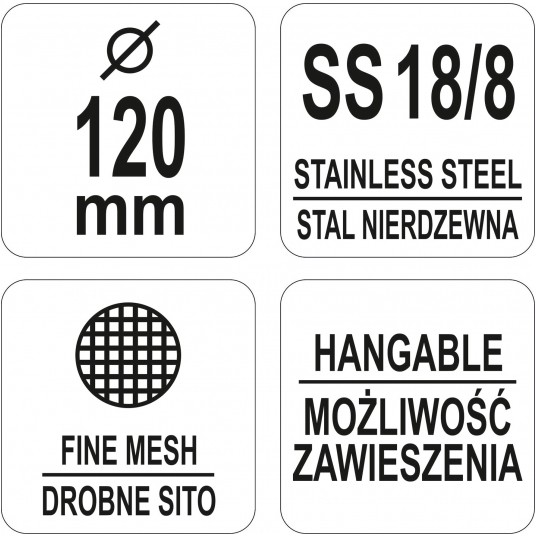 SITO CHIŃSKIE SIATKOWE GĘSTE 120MM -zdjęcie numer 2