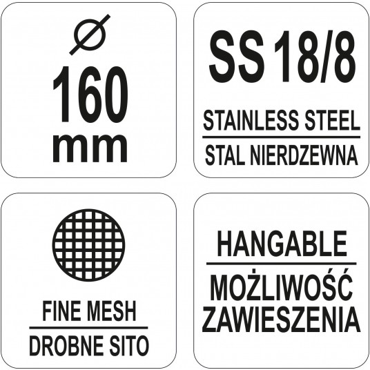SITO CHIŃSKIE SIATKOWE GĘSTE 160MM -zdjęcie numer 4