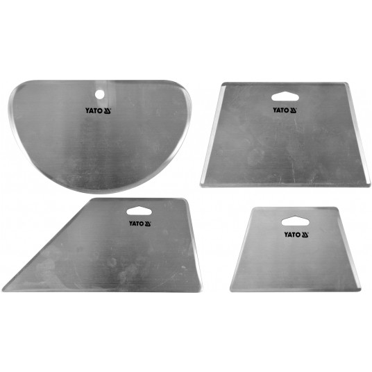 SKROBAKI RĘCZNE NIERDZEWNE, 4 SZT. -zdjęcie numer 1