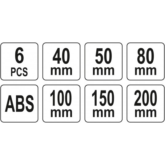 SKROBAKI SZPACHELKI PLASTIKOWE, 6 SZT. -zdjęcie numer 4