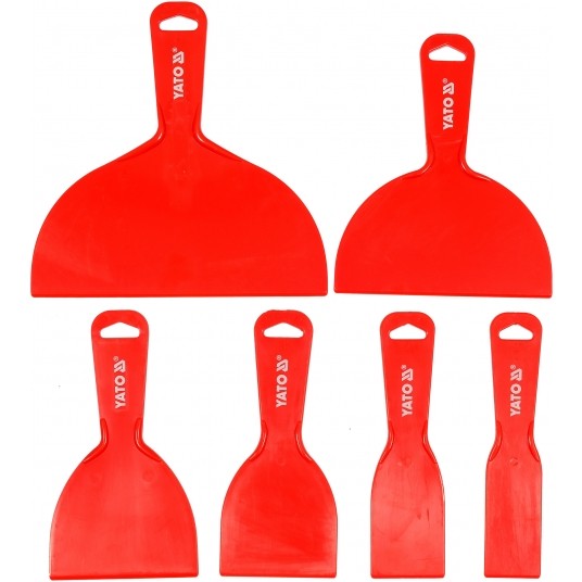 SKROBAKI SZPACHELKI PLASTIKOWE, 6 SZT. -zdjęcie numer 1