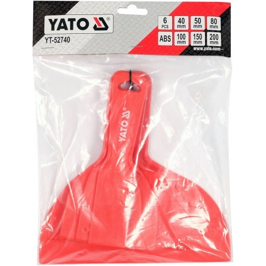 SKROBAKI SZPACHELKI PLASTIKOWE, 6 SZT. -zdjęcie numer 3