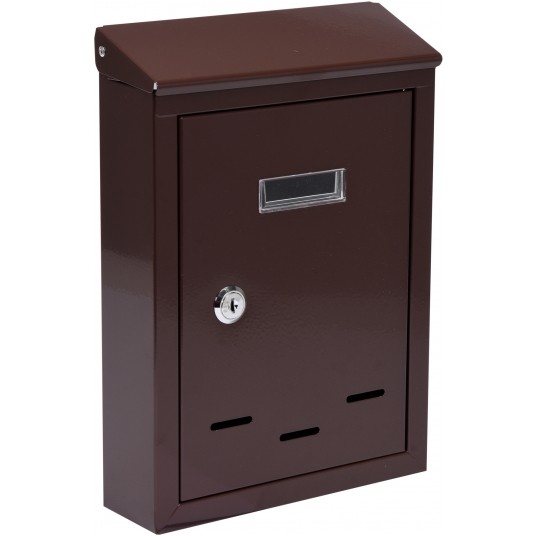 SKRZYNKA NA LISTY 285x200x60MM BRĄZOWA -zdjęcie numer 1
