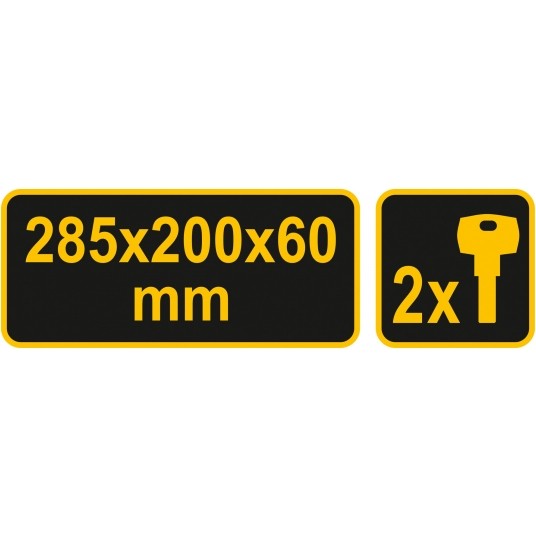 SKRZYNKA NA LISTY 285x200x60MM CZARNA -zdjęcie numer 9