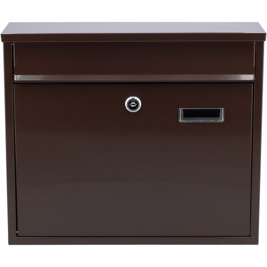 SKRZYNKA NA LISTY 310x360x100MM BRĄZOWA -zdjęcie numer 3