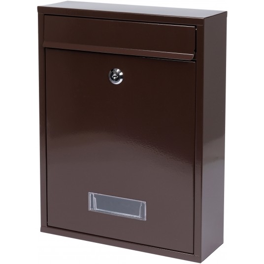 SKRZYNKA NA LISTY 360x260x80MM BRĄZOWA -zdjęcie numer 7