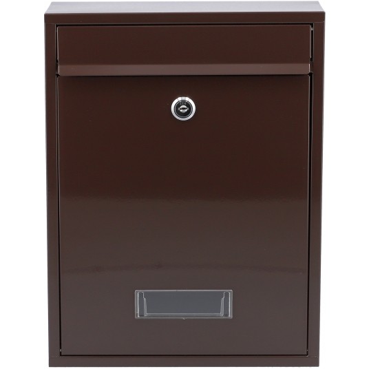 SKRZYNKA NA LISTY 360x260x80MM BRĄZOWA -zdjęcie numer 3