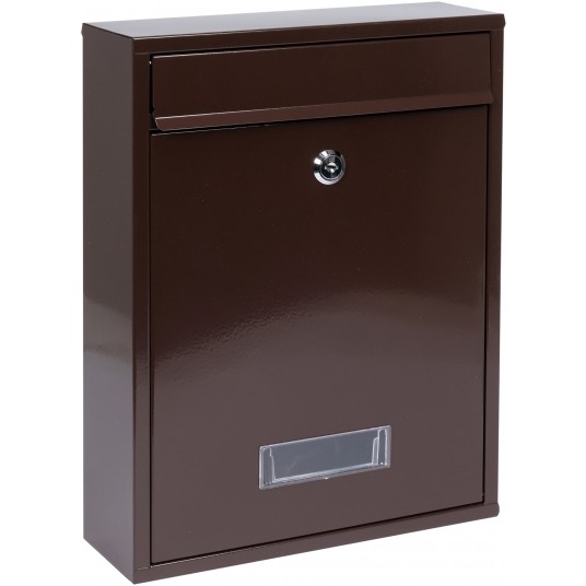 SKRZYNKA NA LISTY 360x260x80MM BRĄZOWA -zdjęcie numer 1