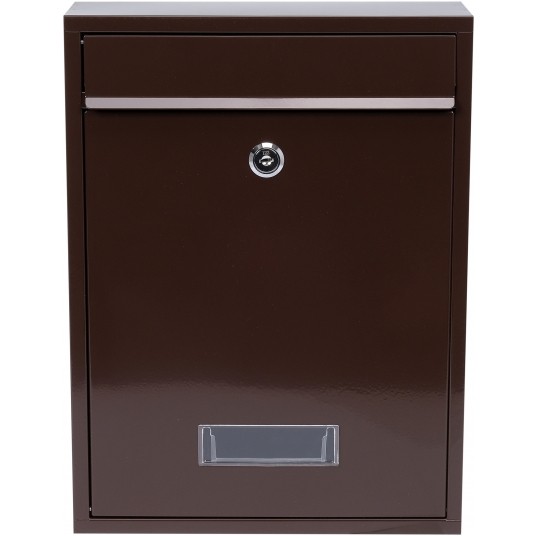 SKRZYNKA NA LISTY 360x260x80MM BRĄZOWA -zdjęcie numer 6