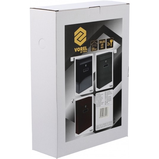 SKRZYNKA NA LISTY 360x260x80MM CZARNA -zdjęcie numer 5