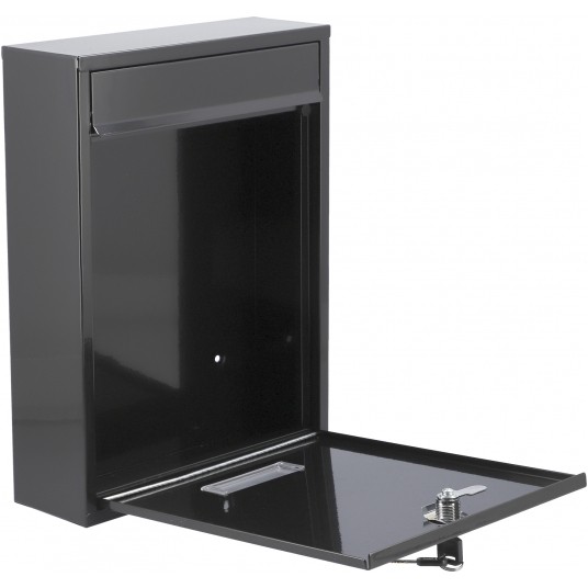 SKRZYNKA NA LISTY 360x260x80MM CZARNA -zdjęcie numer 2