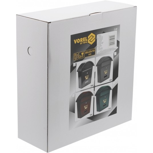 SKRZYNKA NA LISTY 380x320x105MM CZARNA -zdjęcie numer 6