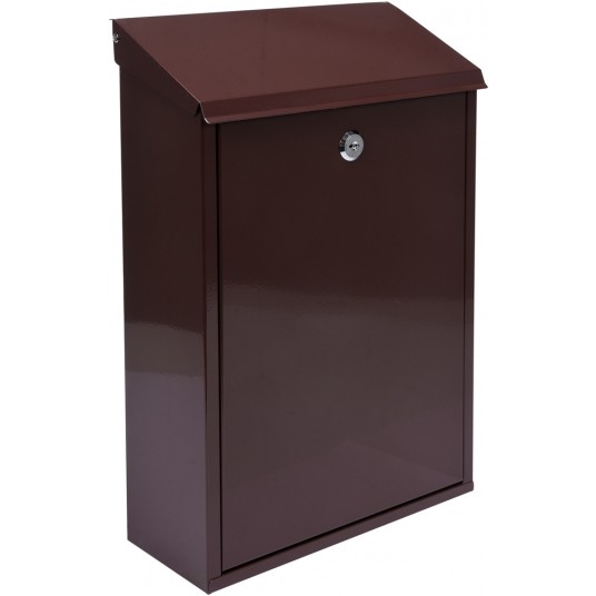 SKRZYNKA NA LISTY 400x250x100MM BRĄZOWA -zdjęcie numer 1