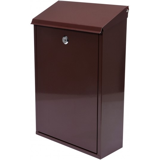 SKRZYNKA NA LISTY 400x250x100MM BRĄZOWA -zdjęcie numer 5