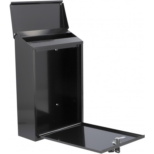 SKRZYNKA NA LISTY 400x250x100MM CZARNA -zdjęcie numer 2