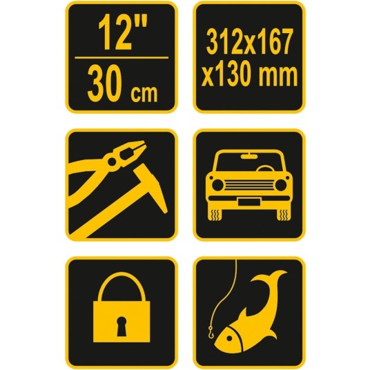 SKRZYNKA NARZĘDZIOWA PLASTIKOWA 12" -zdjęcie numer 8