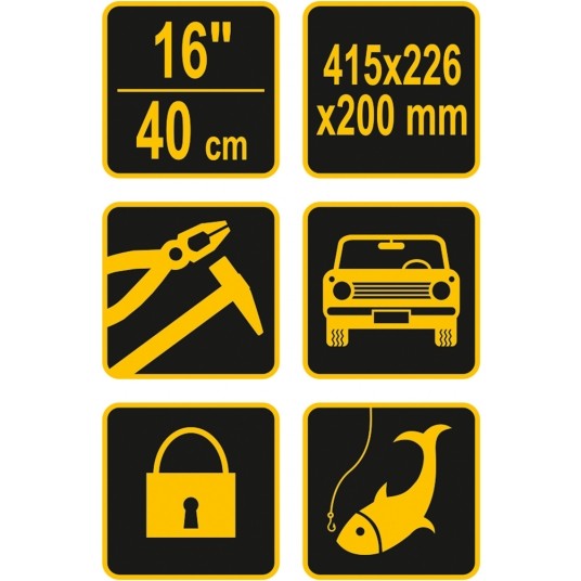 SKRZYNKA NARZĘDZIOWA PLASTIKOWA 16" -zdjęcie numer 8