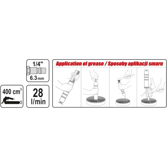 SMAROWNICA PNEUMATYCZNA 400CC -zdjęcie numer 3