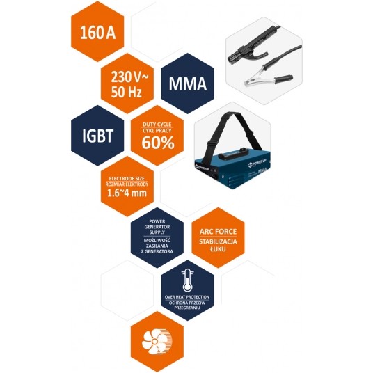 SPAWARKA INWERTOROWA MMA IGBT 160A -zdjęcie numer 4