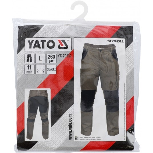 SPODNIE 4WAY STRETCH SERWAL KHAKI R. L -zdjęcie numer 11