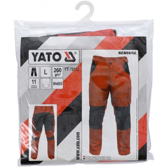 SPODNIE 4WAY STRETCH SERWAL ORANGE R. L -zdjęcie numer 11