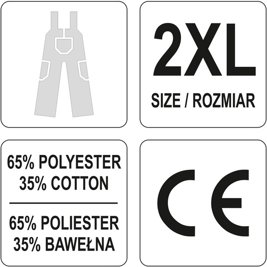 SPODNIE ROB. OGRODNICZKI DAN R. 2XL -zdjęcie numer 1