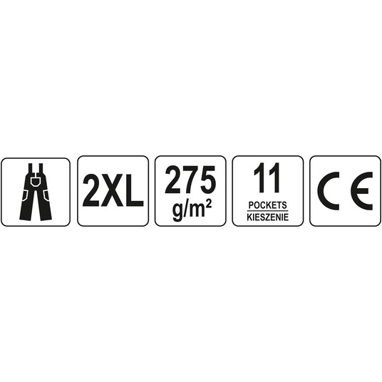 SPODNIE ROB. OGRODNICZKI DUERO R. 2XL -zdjęcie numer 1