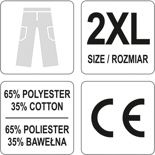 SPODNIE ROBOCZE DAN R. 2XL -zdjęcie numer 1