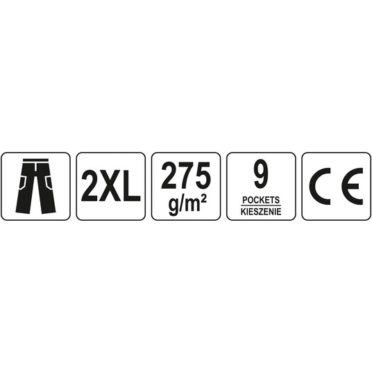 SPODNIE ROBOCZE DUERO R. 2XL -zdjęcie numer 1