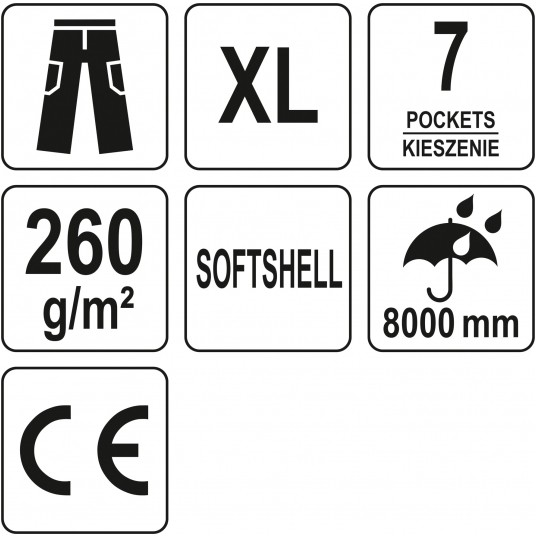 SPODNIE SOFTSHELL STRETCH MALLET R. XL -zdjęcie numer 2
