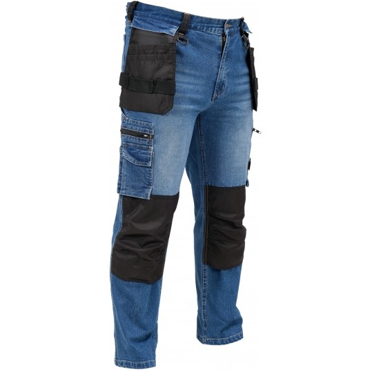 SPODNIE STRETCH JEANS DARK BLUE R. L -zdjęcie numer 2