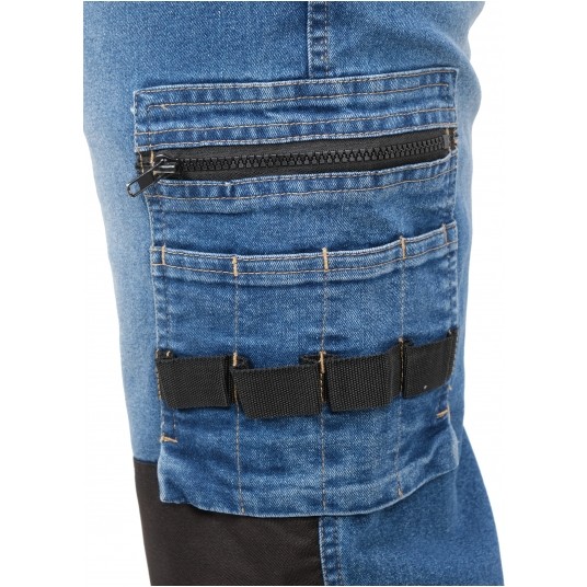 SPODNIE STRETCH JEANS DARK BLUE R. L -zdjęcie numer 7