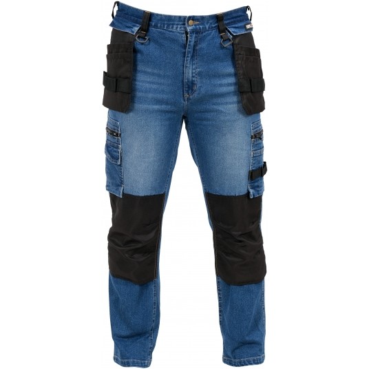 SPODNIE STRETCH JEANS DARK BLUE R. L -zdjęcie numer 3