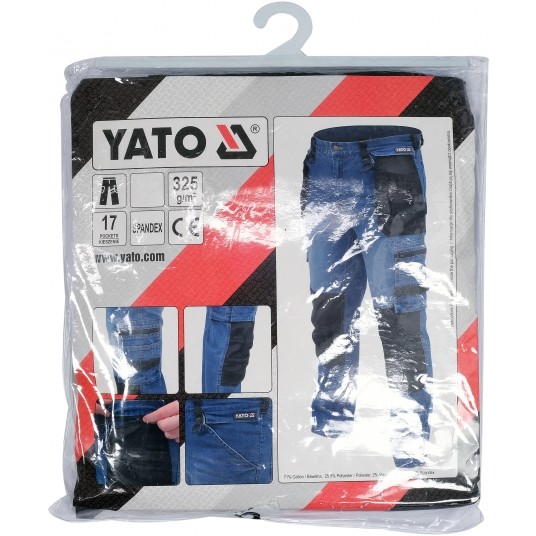 SPODNIE STRETCH JEANS DARK BLUE R. L -zdjęcie numer 10