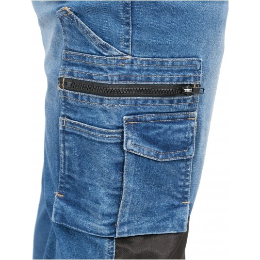 SPODNIE STRETCH JEANS DARK BLUE R. L -zdjęcie numer 9