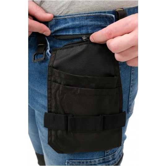 SPODNIE STRETCH JEANS DARK BLUE R. L -zdjęcie numer 6