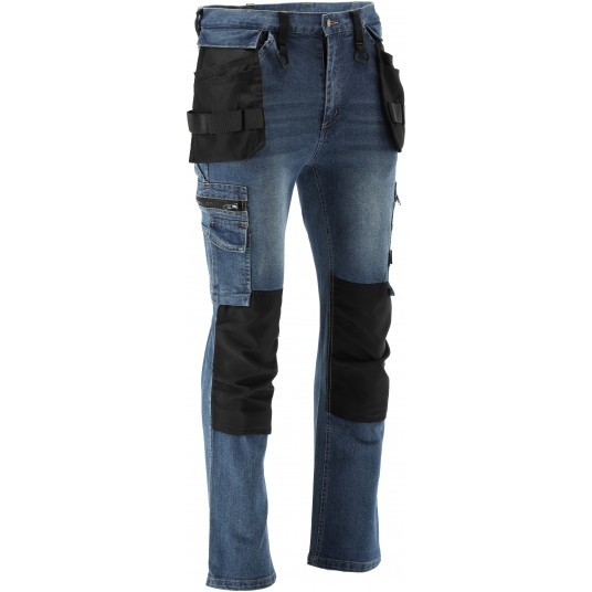 SPODNIE STRETCH JEANS DARK BLUE R. M -zdjęcie numer 5