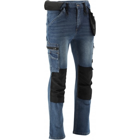 SPODNIE STRETCH JEANS DARK BLUE R. M -zdjęcie numer 6