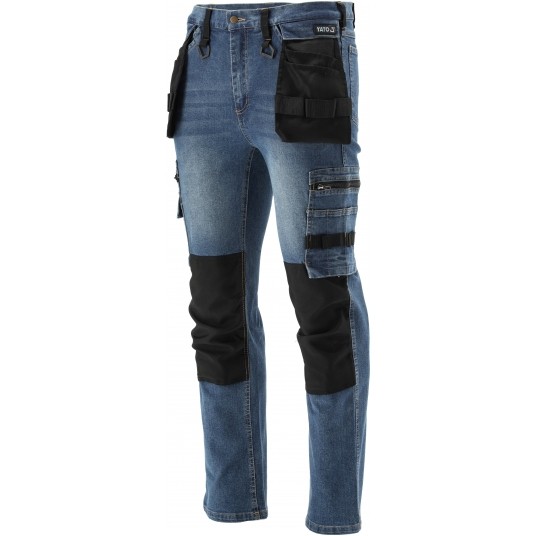 SPODNIE STRETCH JEANS DARK BLUE R. M -zdjęcie numer 7