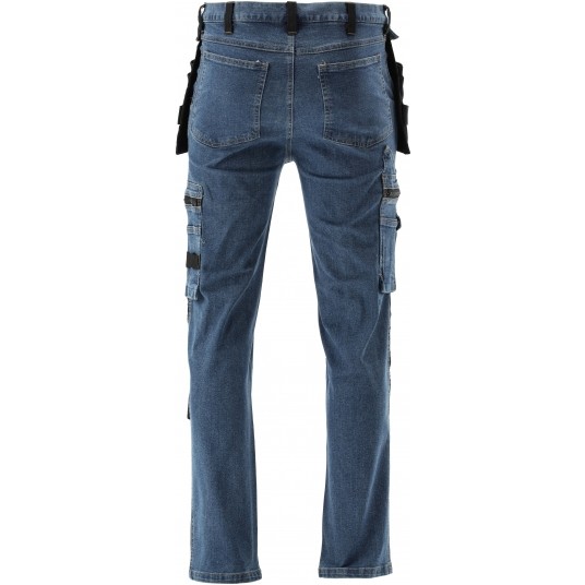 SPODNIE STRETCH JEANS DARK BLUE R. M -zdjęcie numer 4